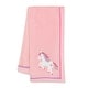 preview thumbnail 1 of 3, Lambs & Ivy Magic Unicorn Pink/Rainbow Fleece Baby Blanket