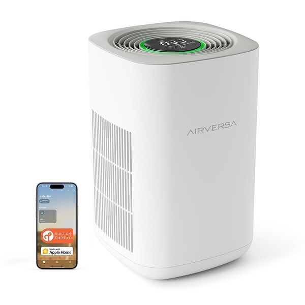 Air Purifier over Thread Works with Apple Home Apple Home Hub Required 3 Stage H13 True HEPA Smart Air Cleaner 1000 sq.ft Bed Bath Beyond 40347019