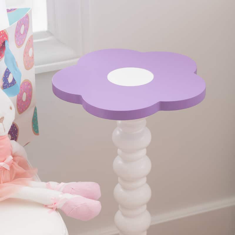 Carice Flower Tall Table White