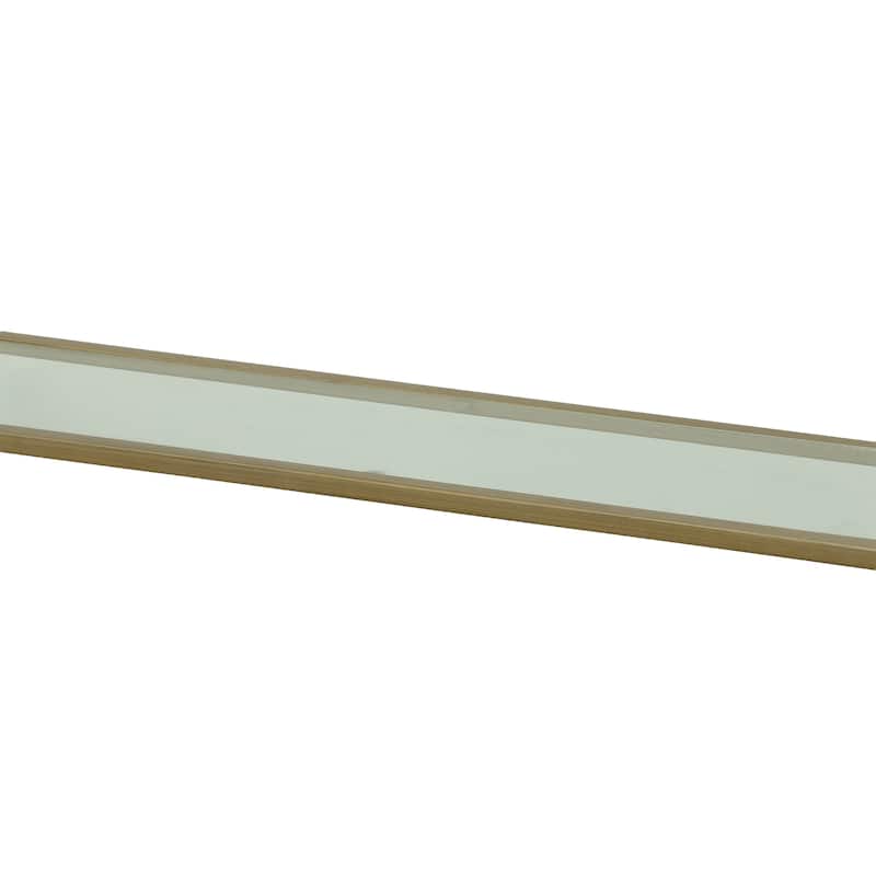 Carolina Living Palin Glass Top Console Table - Antique Gold