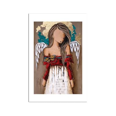 You Never Realize Fine Art Paper Print by Ruth's Angels - Multi