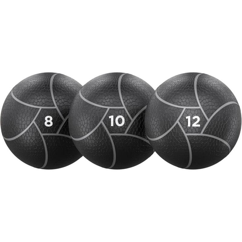Med Ball 5 Set with Weight Plate Tree Rack, A Frame Standard Plate Storage, Gym Weight Stand Holder - Medium