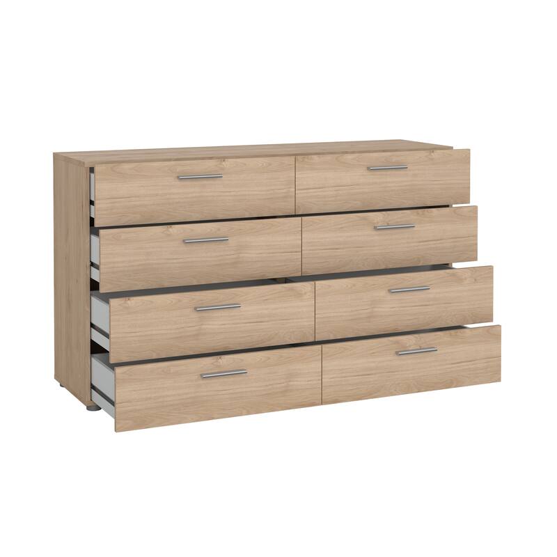 Porch & Den Angus Space-saving 8-Drawer Double Dresser