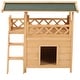 preview thumbnail 5 of 5, Pawhut Indoor and Outdoor Wood Dog House Shelter with Roof