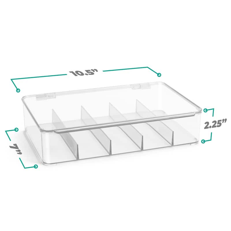 Sorbus Sunglasses Organizer - Plastic Stackable Eyeglass Storage Case