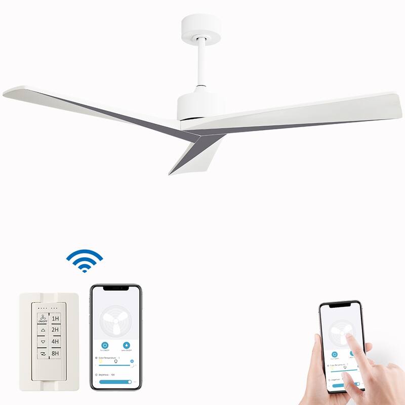 Sofucor 76/84Inch Large Industrial Ceiling Fan,Indoor/Outdoor Smart with Lights and Remote,Work with Alexa/Google