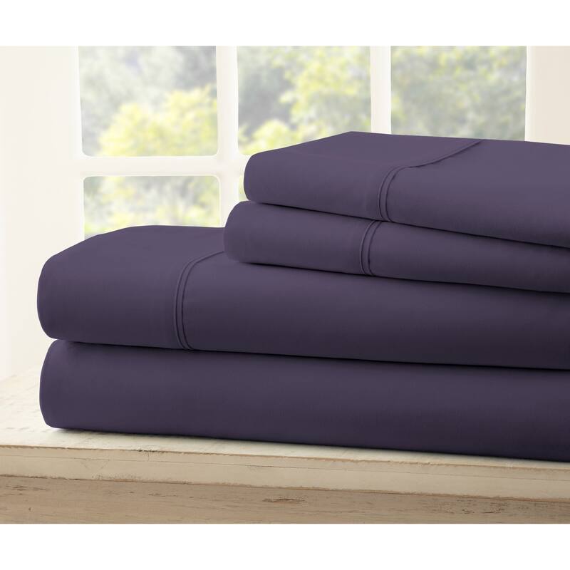 Soft Essentials Ultra-soft 4-piece Bed Sheet Set - California King - Purple