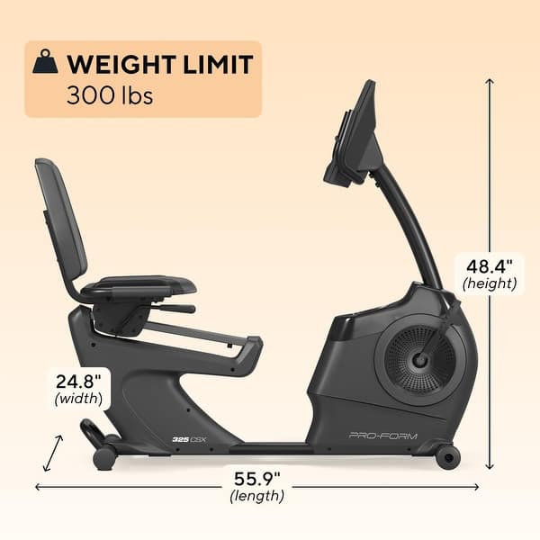 ProForm 325 CSX Indoor Exercise Bike with Compact Design and Quiet ...