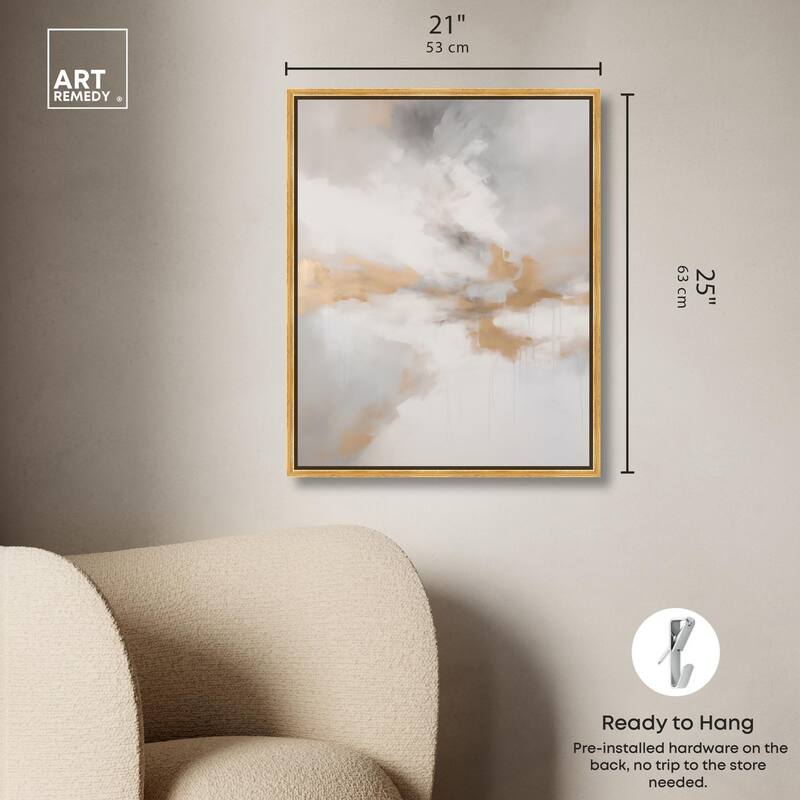 Fleeting Gold I Canvas by Art Remedy