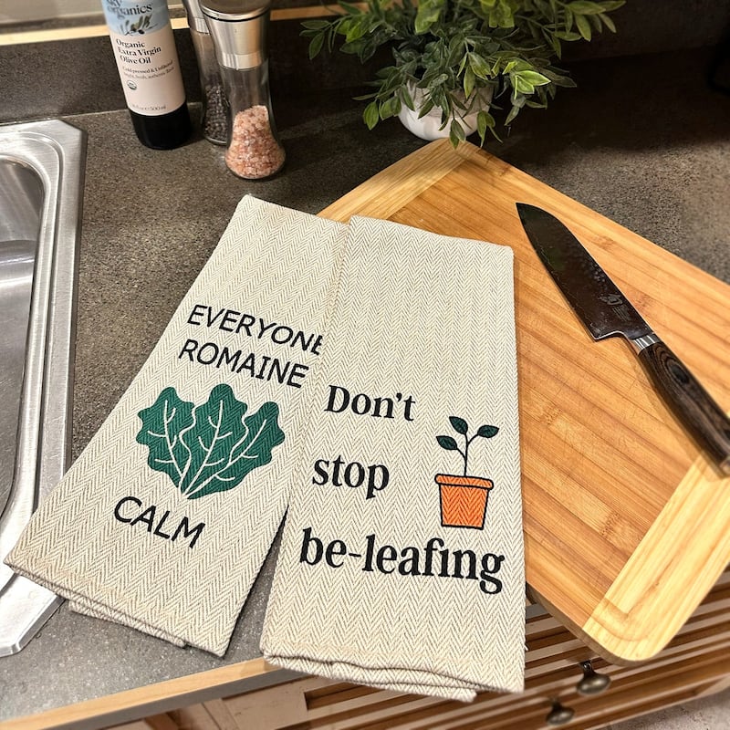 Tierra Garden Fun and Functional Tea Towel Two Pack 16"x28"