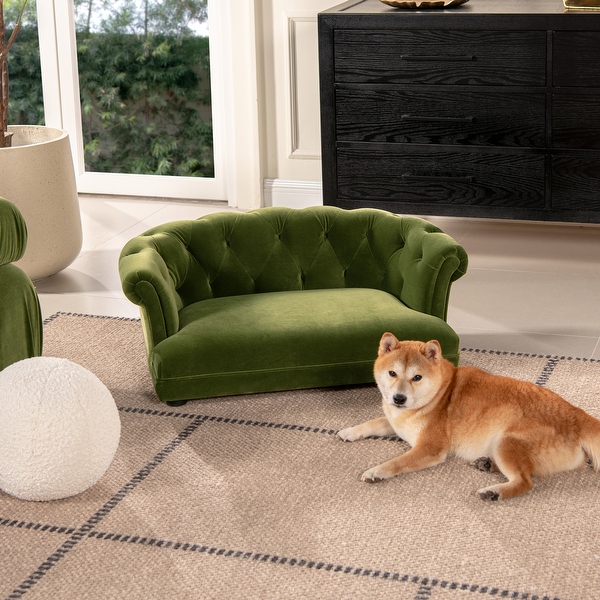 Kiki 36.5 Chesterfield Dog Sofa Bed On Sale Bed Bath Beyond 40044035