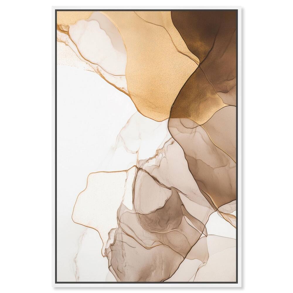 Sepia Silk Streams Canvas by Art Remedy