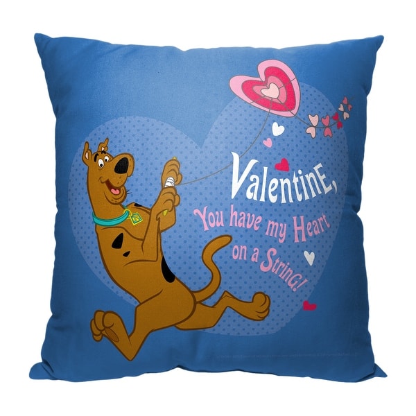 Warner Brothers ScoobyDoo Heart On A String 18 Inch Throw Pillow Bed