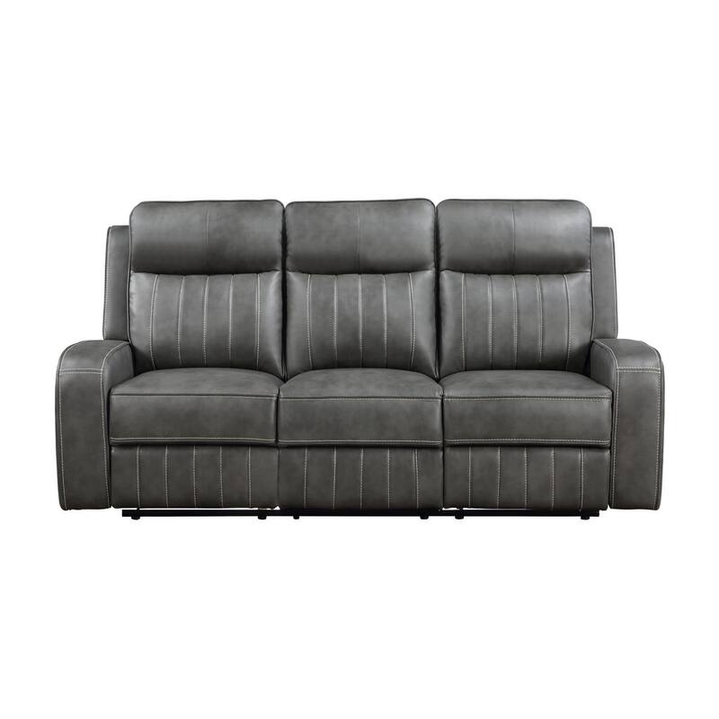Forrest 3-piece Grey Motion Reclining Sofa Set