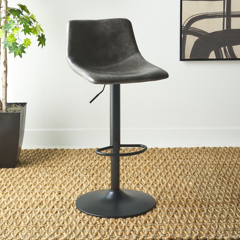 SAFAVIEH Aelin 32-inch Adjustable Bar Stool - 16"W x 19"D x 42"H