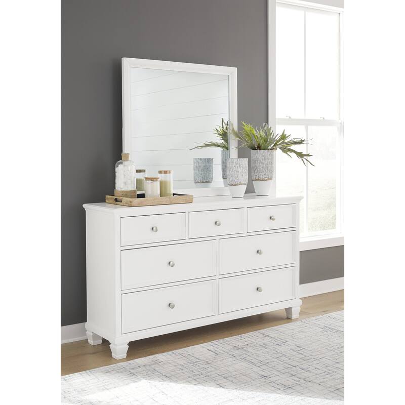 Signature Design by Ashley Fortman Dresser and Mirror - White