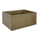 preview thumbnail 23 of 31, NativeStone Farmhouse 24" Kitchen Sink - 24" x 18" x 10.25"