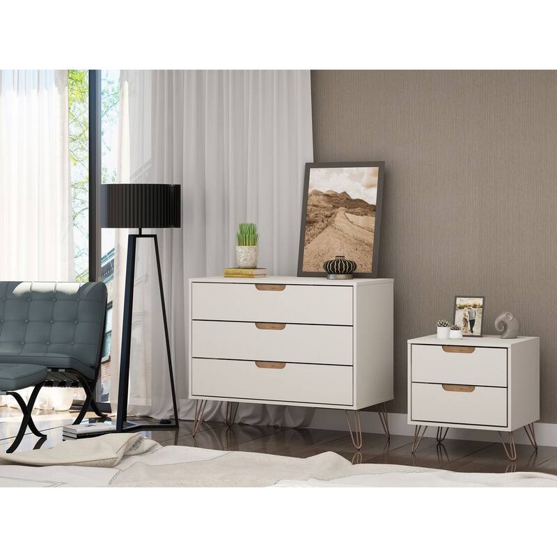 Manhattan Comfort Rockefeller 2-Piece Dresser Set