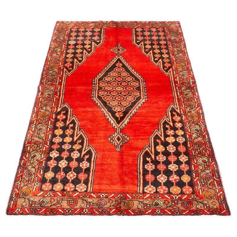 ECARPETGALLERY Hand-knotted Anadol Red Wool Rug - 4'8 x 8'9