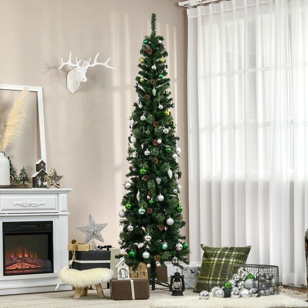 5ft slim christmas tree with lights top