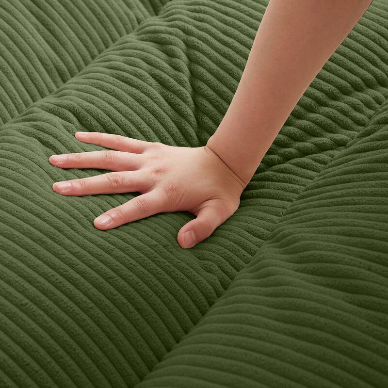 Cordury Armless Futon Sofa Bed