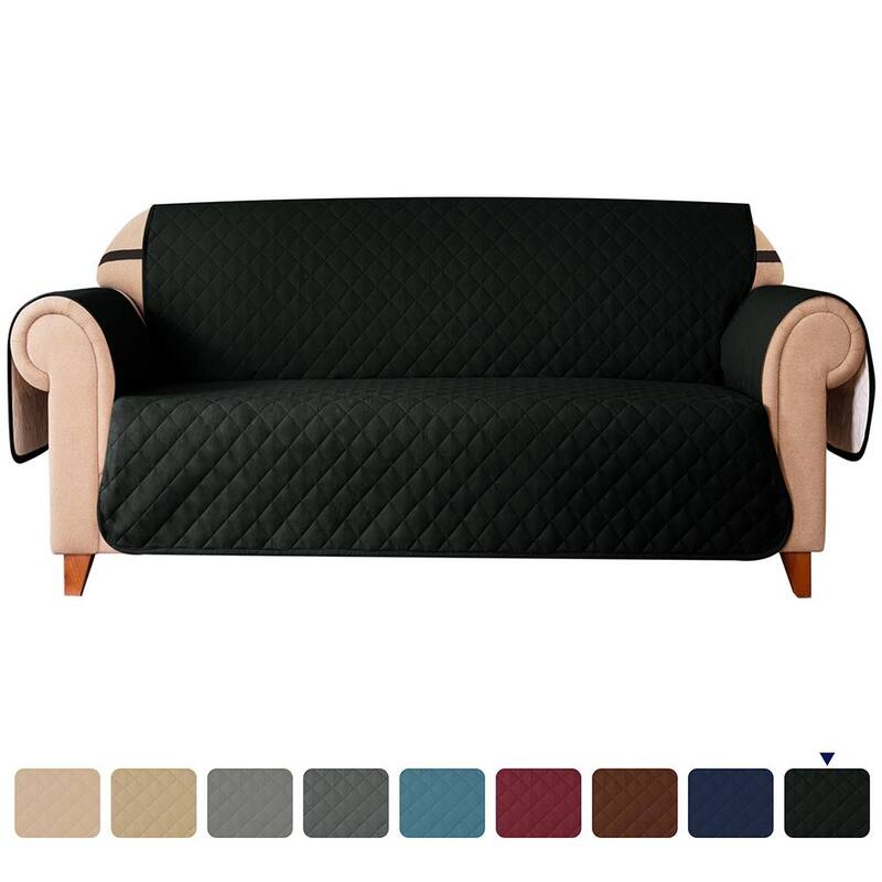 Subrtex Reversible Sofa Slipcover with Elastic Straps Furniture Protector for Pet