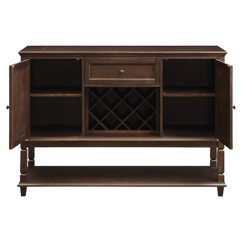 Parkins 2-Door Sideboard Buffet Cabinet Rustic Espresso