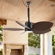 preview thumbnail 13 of 18, 42" Tropical Palm Leaf 5-Blade Outdoor Gazebo Portable Ceiling Fan with Remote and Light - 42" W x 13.7" H