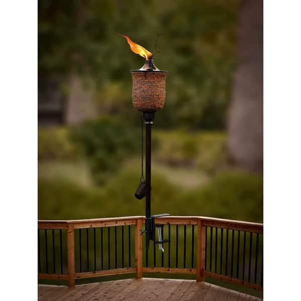 Deco Home Tiki Torch 4 in 1, Mosaic Tulip Jar Garden Torch 64-inch, Deck Torch, Table Torch or Regular Flame Torch Deco Home Tiki Torch 4 in 1, Mosaic Tulip Jar Garden Torch 64-inch, Deck Torch, Table Torch or Regular Flame Torch