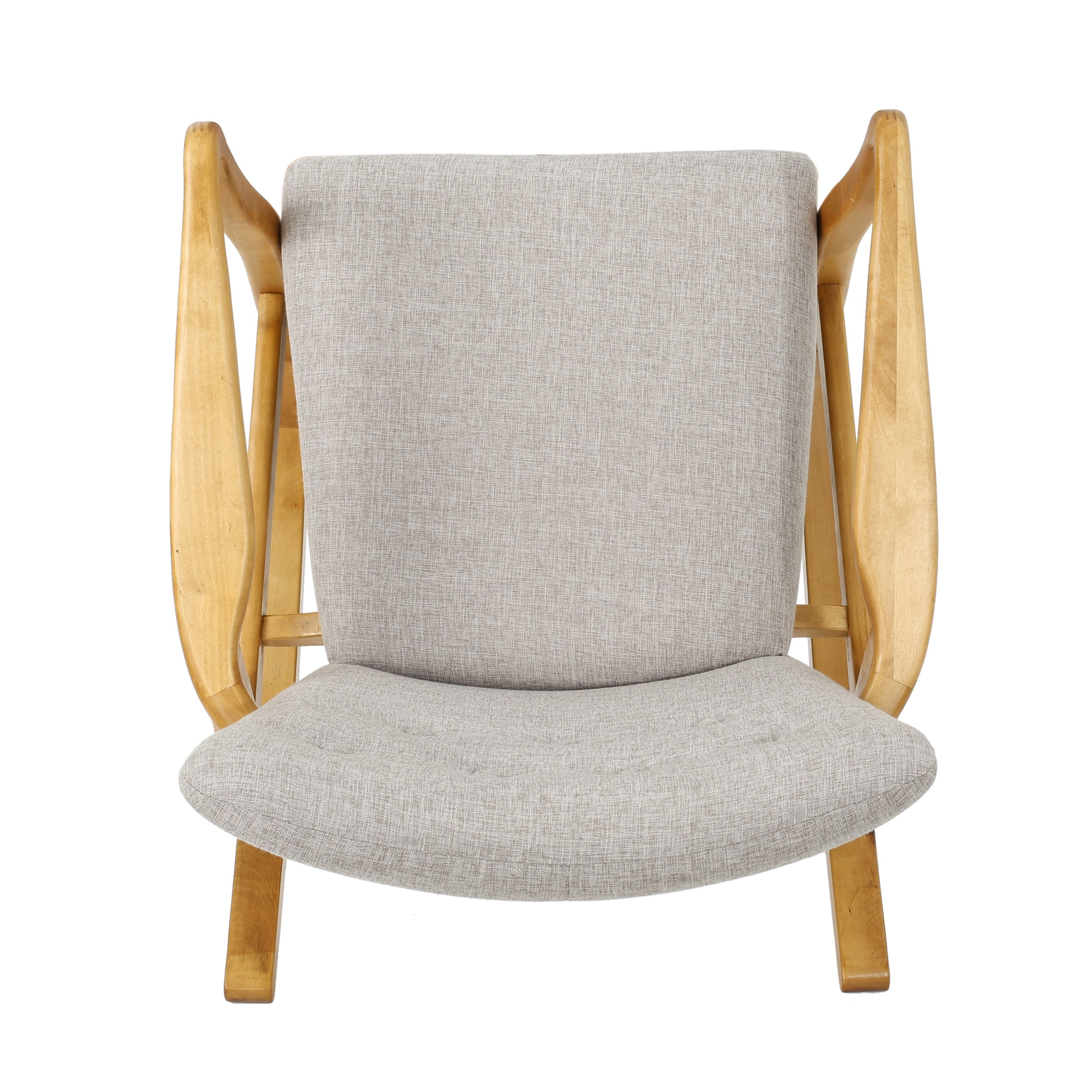 Callum Mid century Fabric Rocking Chair by Christopher Knight Home