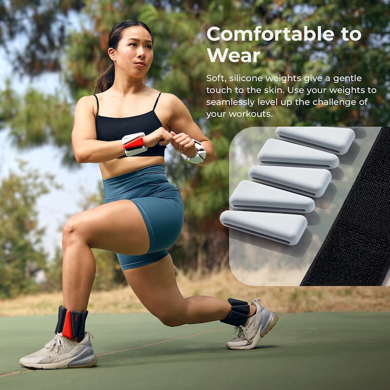 Sunny Wearable Arm Weights Pair Adjustable Silicone Ankle Weights NO 103