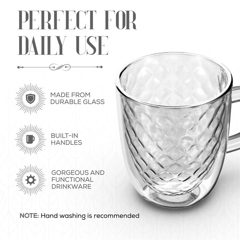 Elle Decor Set of 2 Insulated Coffee Mugs
