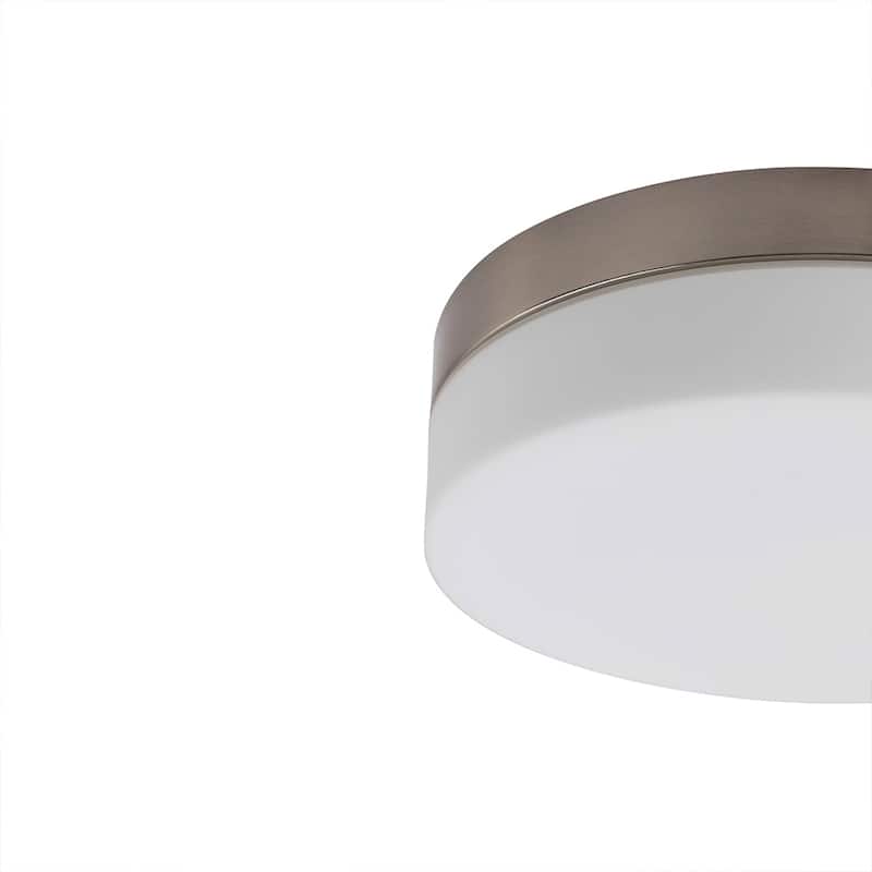 1 Light Flush Mount Ceiling light in Brushed Nickel
