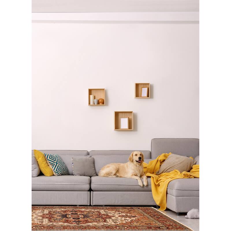 ECARPETGALLERY Hand-knotted Jules Sultane Ivory Wool Rug - 8'11 x 12'0