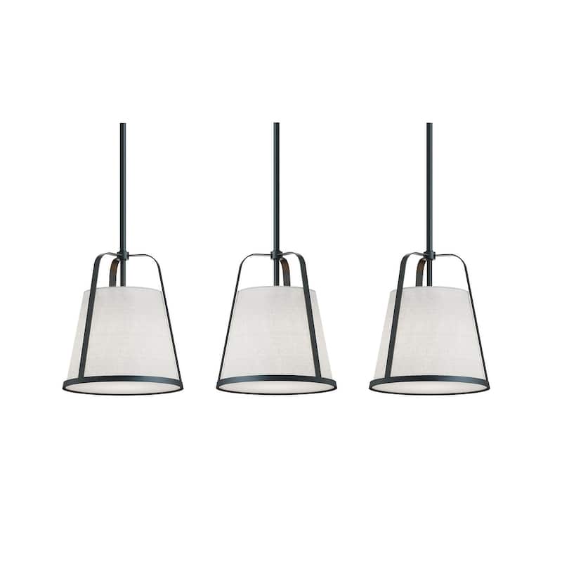 AFX LIZP10MBLNR3 Lizzette 3 Light 36" Wide Multi Light Pendant - Black