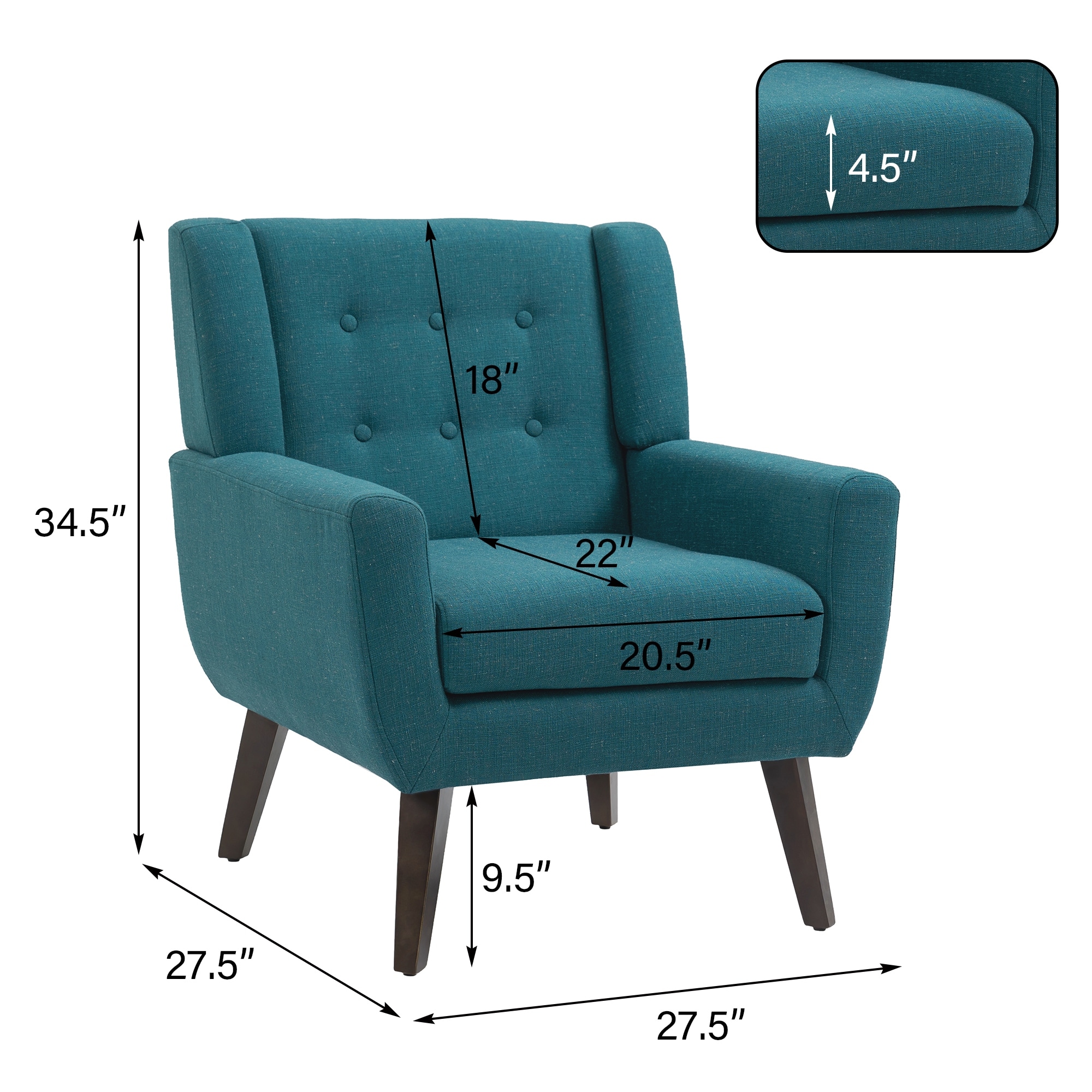Cantebury colony hotsell linen upholstered armchair