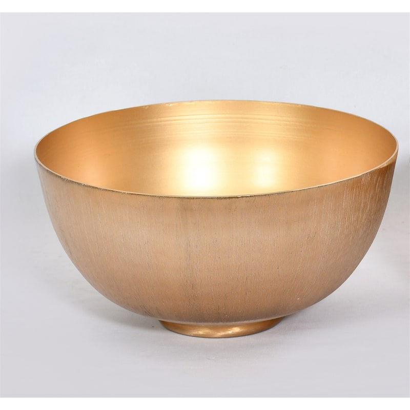 Aluminum Bowl 12.25"Dia -ST - Gold