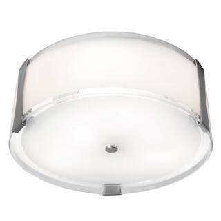 Access Lighting Tara - Dimmable LED -Flush Mount - Brushed Steel - Opal