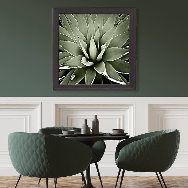 Green Succulent III Framed Art Giclee Under Glass