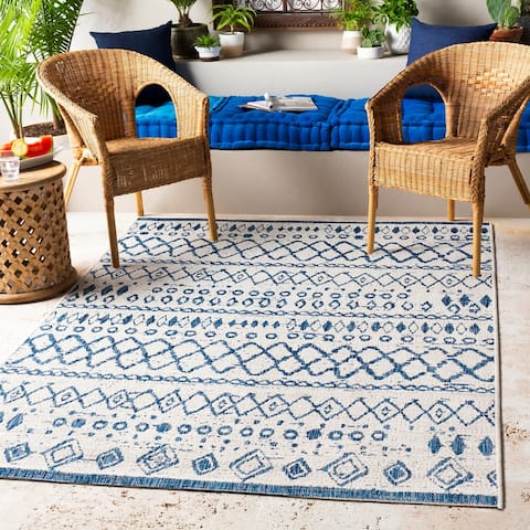 The Curated Nomad Brunswick Indoor/ Outdoor Moroccan Tribal Area Rug