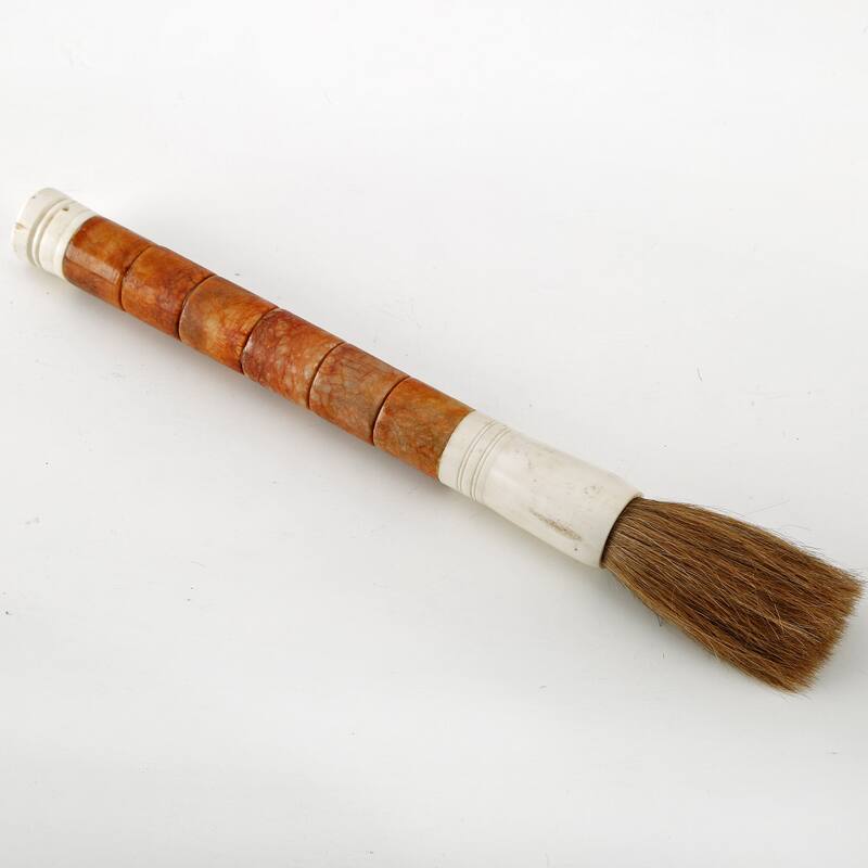 Artissance 15" Yellow Stone Cylinder Calligraphy Brush - Yellow