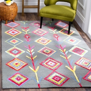 SAFAVIEH Handmade Bellagio Icy Modern Moroccan Wool Rug