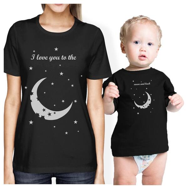 Shop Moon And Back Mom And Baby Matching Gift Shirts Cute Mothers