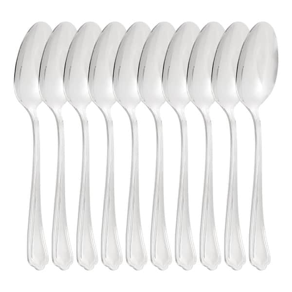 slide 2 of 5, 10 Piece Stainless Steel Dinner Spoon Set