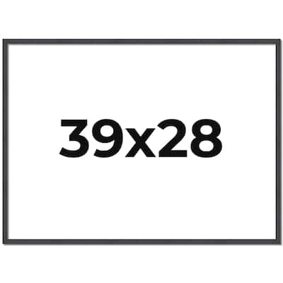 39x28 Frame Brown Solid Wood Picture Frame - Complete Modern Photo