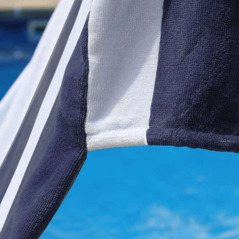 Superior Cotton Cabana Stripe Standard Size Towel/ Chaise Lounge Chair Cover