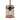 Farmhouse 1-Light Cylinder Wood Grain Metal Cage Kitchen Island Pendant Light Adjustable- Brown - D7" x H11"