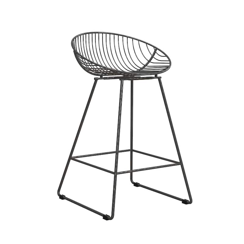 CosmoLiving by Cosmopolitan Ellis 24" Metal Counter Height Bar Stool