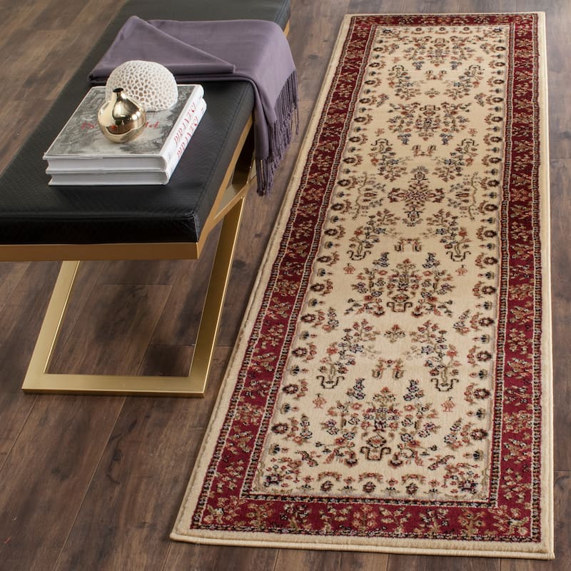 SAFAVIEH Lyndhurst Kuralay Traditional Oriental Rug - 2'3" x 8' Runner - Ivory/Red - Runner