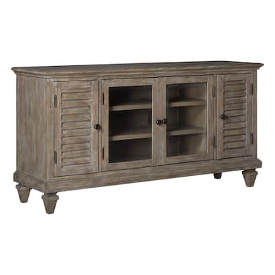 Magnussen Home Calistoga Dovetail Grey Small Console - 82"W x 18"D x 32"H